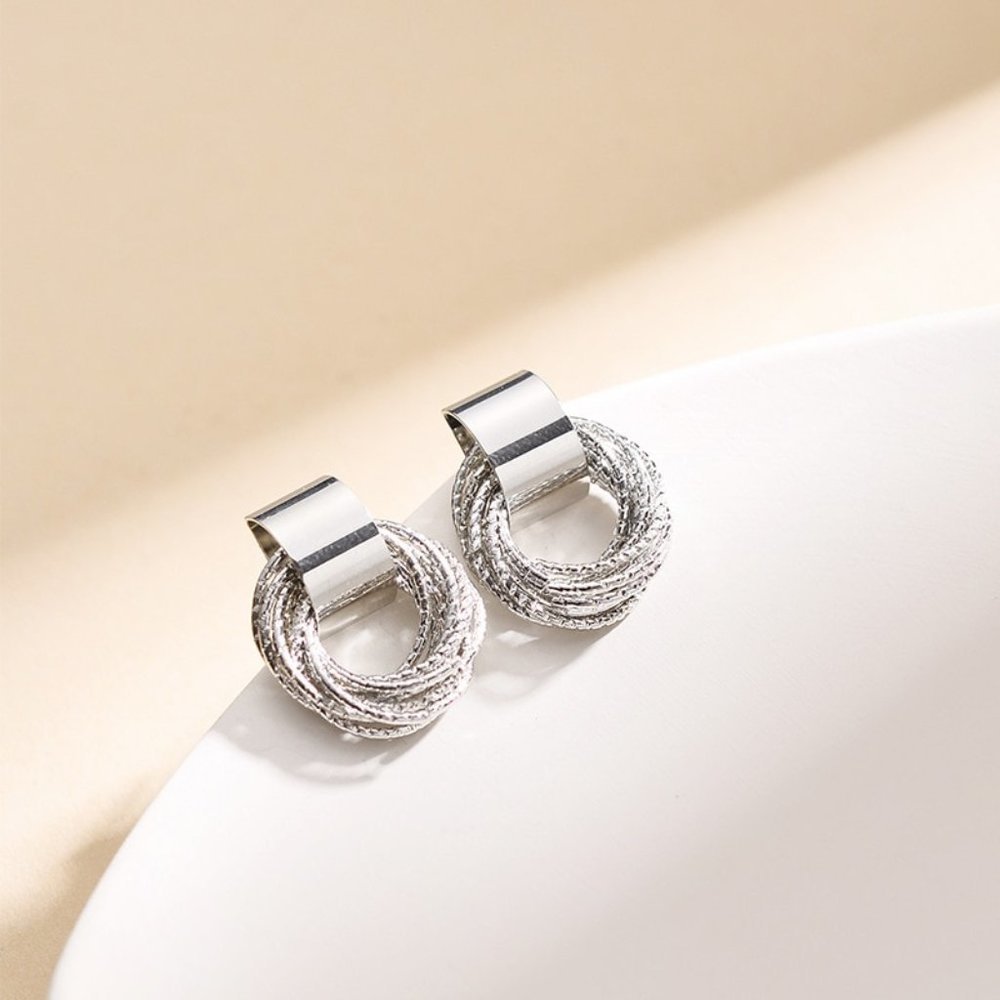 Earrings Women Circle Stud Bohemian Retro Hoop Drop Cute Trendy Jewelry - Picture 1 of 6